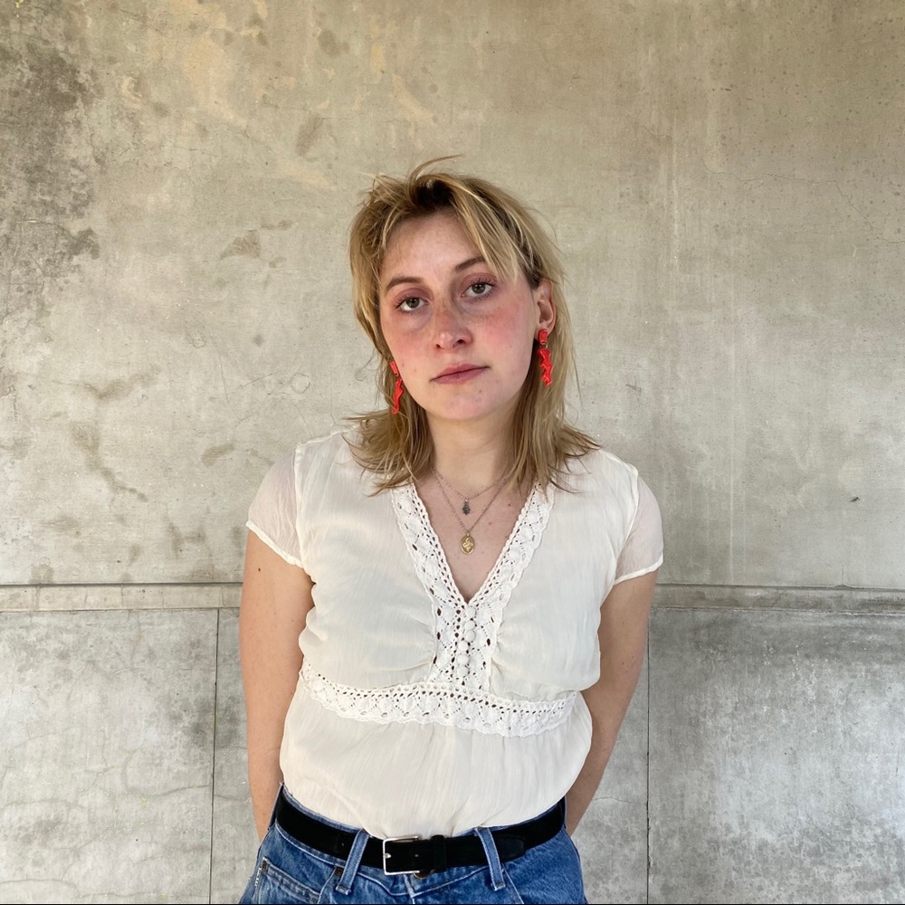 Y2K Does 70s Peasant Blouse